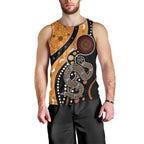 Aboriginal Snake Pattern Dot Art Men Tank Top