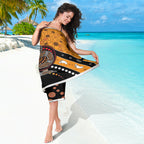 Aboriginal Snake Pattern Dot Art Sarong