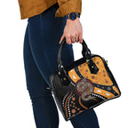 Aboriginal Snake Pattern Dot Art Shoulder Handbag
