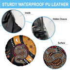 Aboriginal Snake Pattern Dot Art Spare Tire Cover