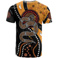 Aboriginal Snake Pattern Dot Art T Shirt