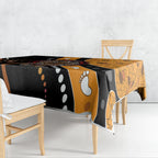 Aboriginal Snake Pattern Dot Art Tablecloth