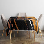 Aboriginal Snake Pattern Dot Art Tablecloth