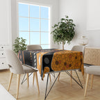 Aboriginal Snake Pattern Dot Art Tablecloth