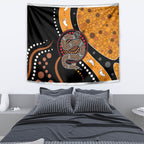 Aboriginal Snake Pattern Dot Art Tapestry