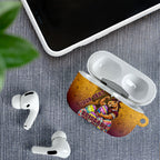 Personalized Brisbane Broncos AirPods Case Easter Mascot - Colorful Eggs Cartoon Style