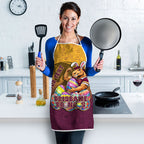 Personalized Brisbane Broncos Apron Easter Mascot - Colorful Eggs Cartoon Style