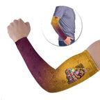 Personalized Brisbane Broncos Arm Sleeves Easter Mascot - Colorful Eggs Cartoon Style