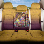 Personalized Brisbane Broncos Back Car Seat Cover Easter Mascot - Colorful Eggs Cartoon Style