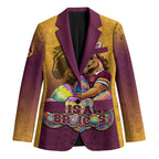 Personalized Brisbane Broncos Blazer Easter Mascot - Colorful Eggs Cartoon Style