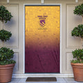 Personalized Brisbane Broncos Door Cover Easter Mascot - Colorful Eggs Cartoon Style