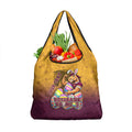 Personalized Brisbane Broncos Grocery Bag Easter Mascot - Colorful Eggs Cartoon Style