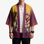 Personalized Brisbane Broncos Kimono Easter Mascot - Colorful Eggs Cartoon Style