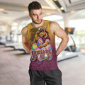 Personalized Brisbane Broncos Men Tank Top Easter Mascot - Colorful Eggs Cartoon Style
