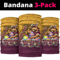 Personalized Brisbane Broncos Neck Gaiter Easter Mascot - Colorful Eggs Cartoon Style