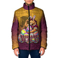 Personalized Brisbane Broncos Padded Jacket Easter Mascot - Colorful Eggs Cartoon Style