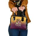 Personalized Brisbane Broncos Shoulder Handbag Easter Mascot - Colorful Eggs Cartoon Style