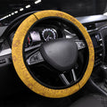 Brisbane Broncos Steering Wheel Cover Easter Mascot - Colorful Eggs Cartoon Style