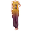 Personalized Brisbane Broncos Tank Maxi Dress Easter Mascot - Colorful Eggs Cartoon Style