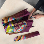 Personalized Brisbane Broncos Umbrella Easter Mascot - Colorful Eggs Cartoon Style