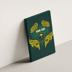 Custom Kangaroos Rugby Canvas Wall Art Polynesian Tribal Pattern Green Gold National Team