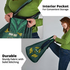 Custom Kangaroos Rugby Grocery Bag Polynesian Tribal Pattern Green Gold National Team