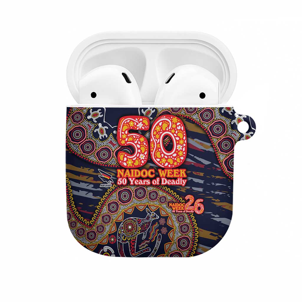 Adelaide Crows NAIDOC Week 2026 AirPods Case Australian Aboriginal Dot Art Dreamtime Pattern Style