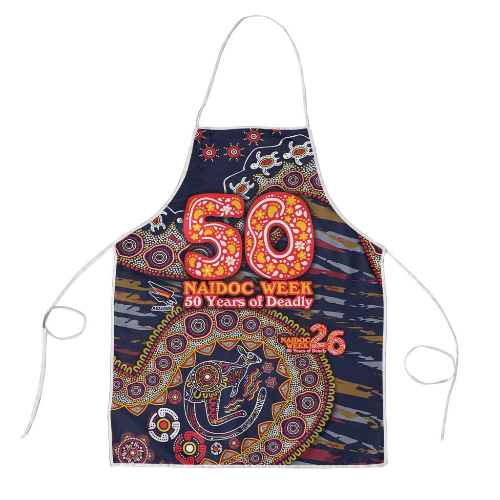 Adelaide Crows NAIDOC Week 2026 Apron Australian Aboriginal Dot Art Dreamtime Pattern Style