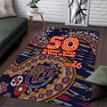 Adelaide Crows NAIDOC Week 2026 Area Rug Australian Aboriginal Dot Art Dreamtime Pattern Style