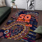 Adelaide Crows NAIDOC Week 2026 Area Rug Australian Aboriginal Dot Art Dreamtime Pattern Style