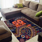 Adelaide Crows NAIDOC Week 2026 Area Rug Australian Aboriginal Dot Art Dreamtime Pattern Style