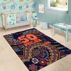 Adelaide Crows NAIDOC Week 2026 Area Rug Australian Aboriginal Dot Art Dreamtime Pattern Style