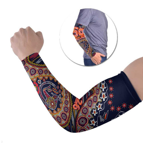 Adelaide Crows NAIDOC Week 2026 Arm Sleeves Australian Aboriginal Dot Art Dreamtime Pattern Style
