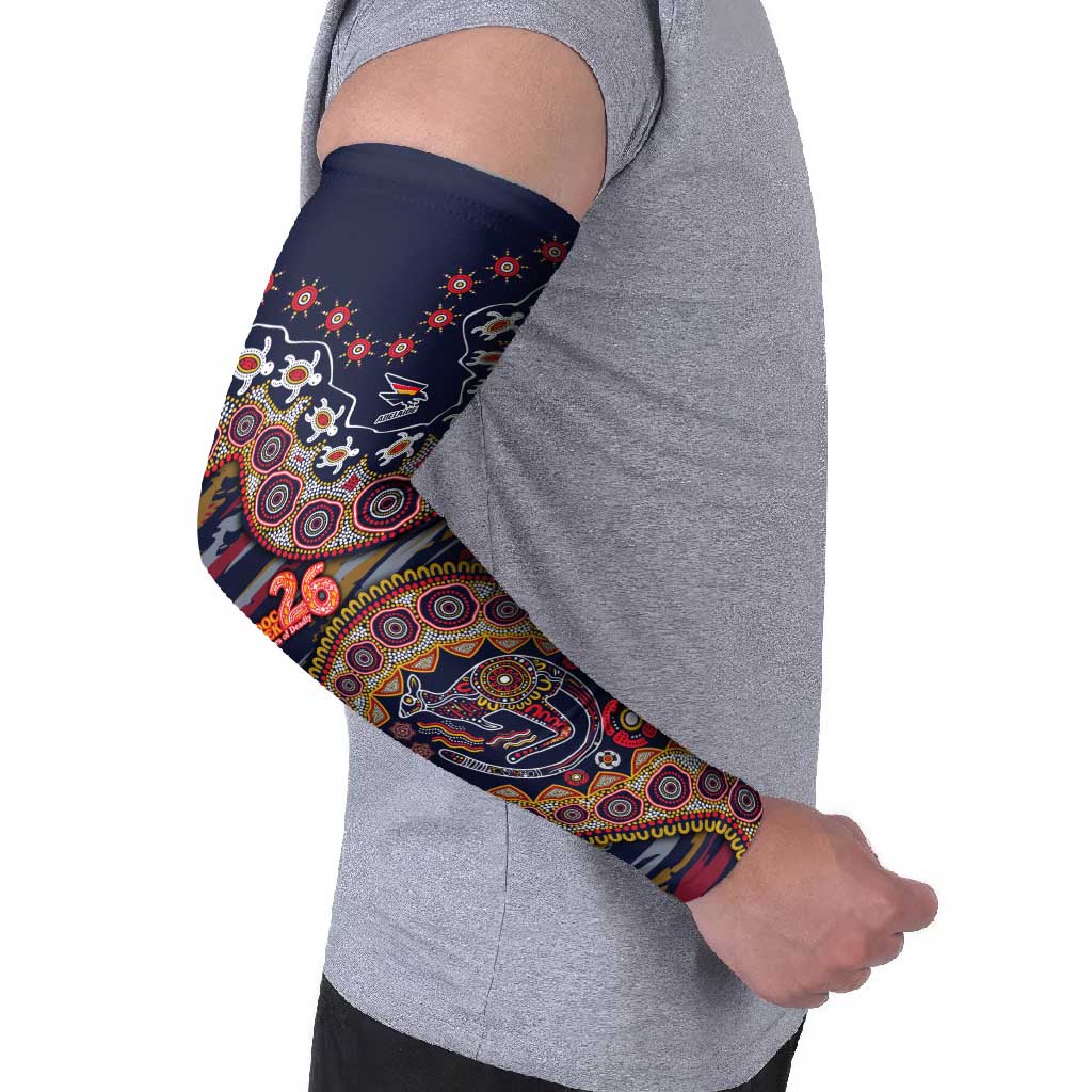 Adelaide Crows NAIDOC Week 2026 Arm Sleeves Australian Aboriginal Dot Art Dreamtime Pattern Style