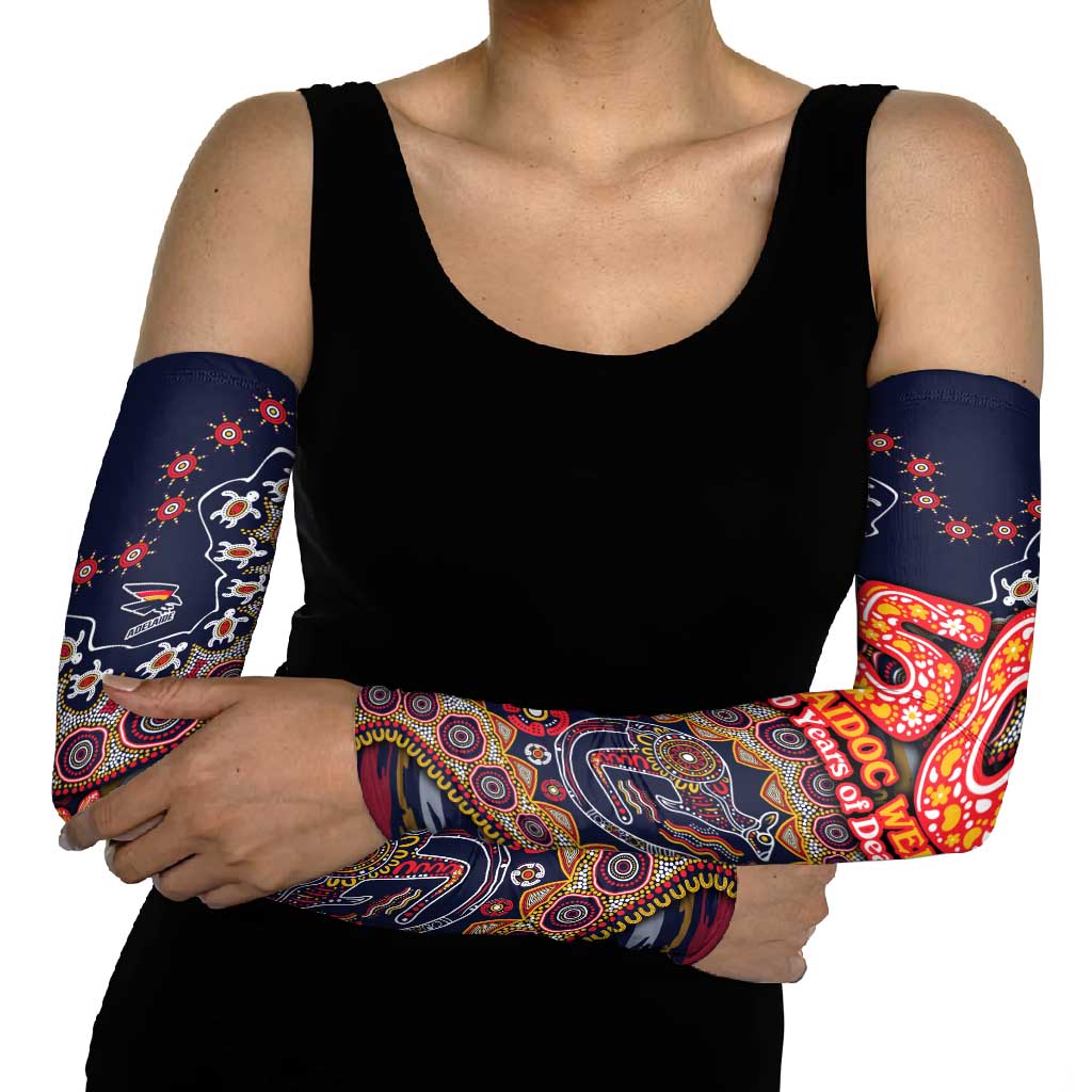 Adelaide Crows NAIDOC Week 2026 Arm Sleeves Australian Aboriginal Dot Art Dreamtime Pattern Style