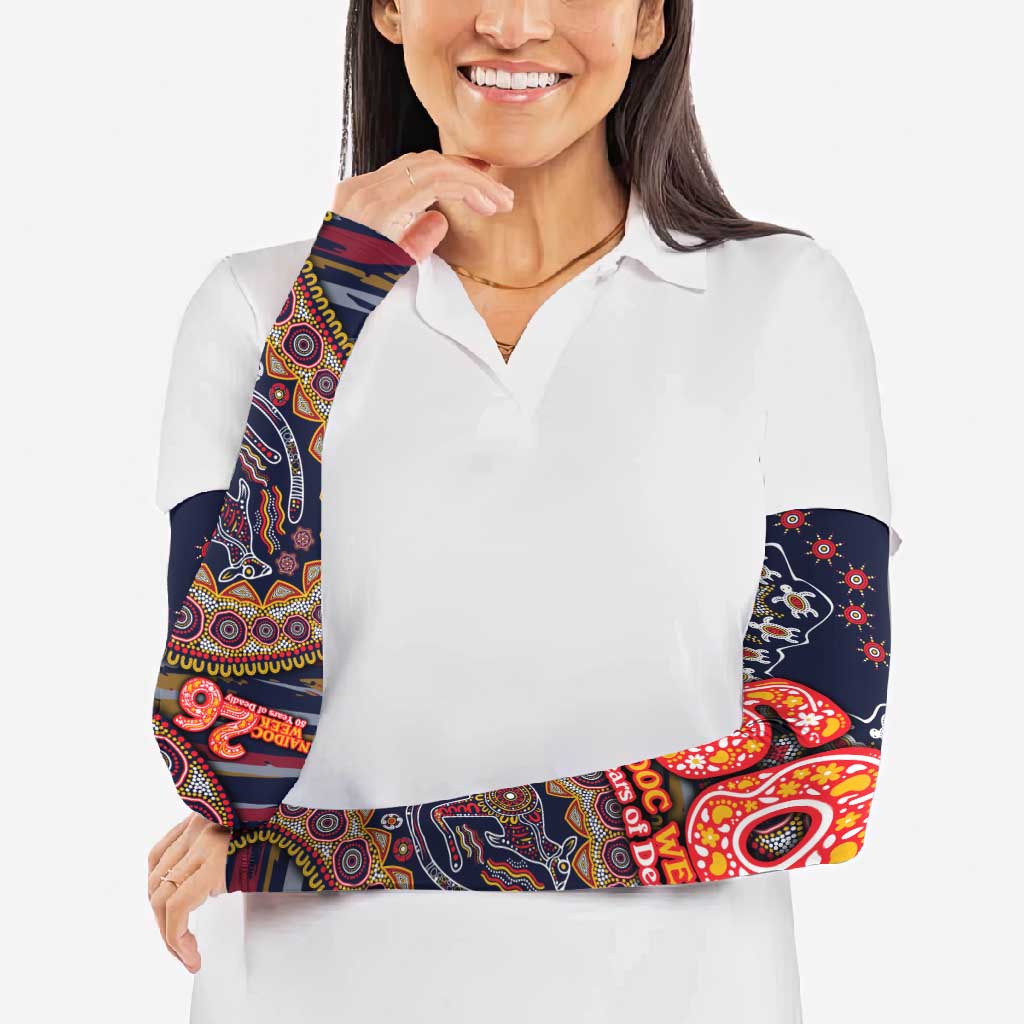 Adelaide Crows NAIDOC Week 2026 Arm Sleeves Australian Aboriginal Dot Art Dreamtime Pattern Style