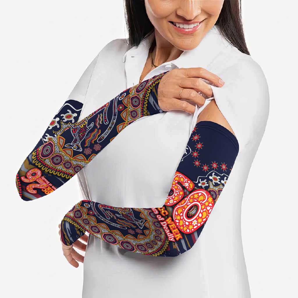 Adelaide Crows NAIDOC Week 2026 Arm Sleeves Australian Aboriginal Dot Art Dreamtime Pattern Style