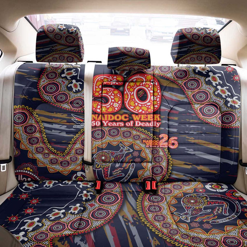 Adelaide Crows NAIDOC Week 2026 Back Car Seat Cover Australian Aboriginal Dot Art Dreamtime Pattern Style
