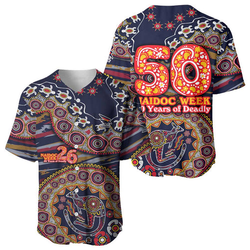 Adelaide Crows NAIDOC Week 2026 Baseball Jersey Australian Aboriginal Dot Art Dreamtime Pattern Style