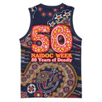 Adelaide Crows NAIDOC Week 2026 Basketball Jersey Australian Aboriginal Dot Art Dreamtime Pattern Style