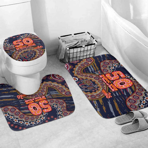 Adelaide Crows NAIDOC Week 2026 Bathroom Set Australian Aboriginal Dot Art Dreamtime Pattern Style