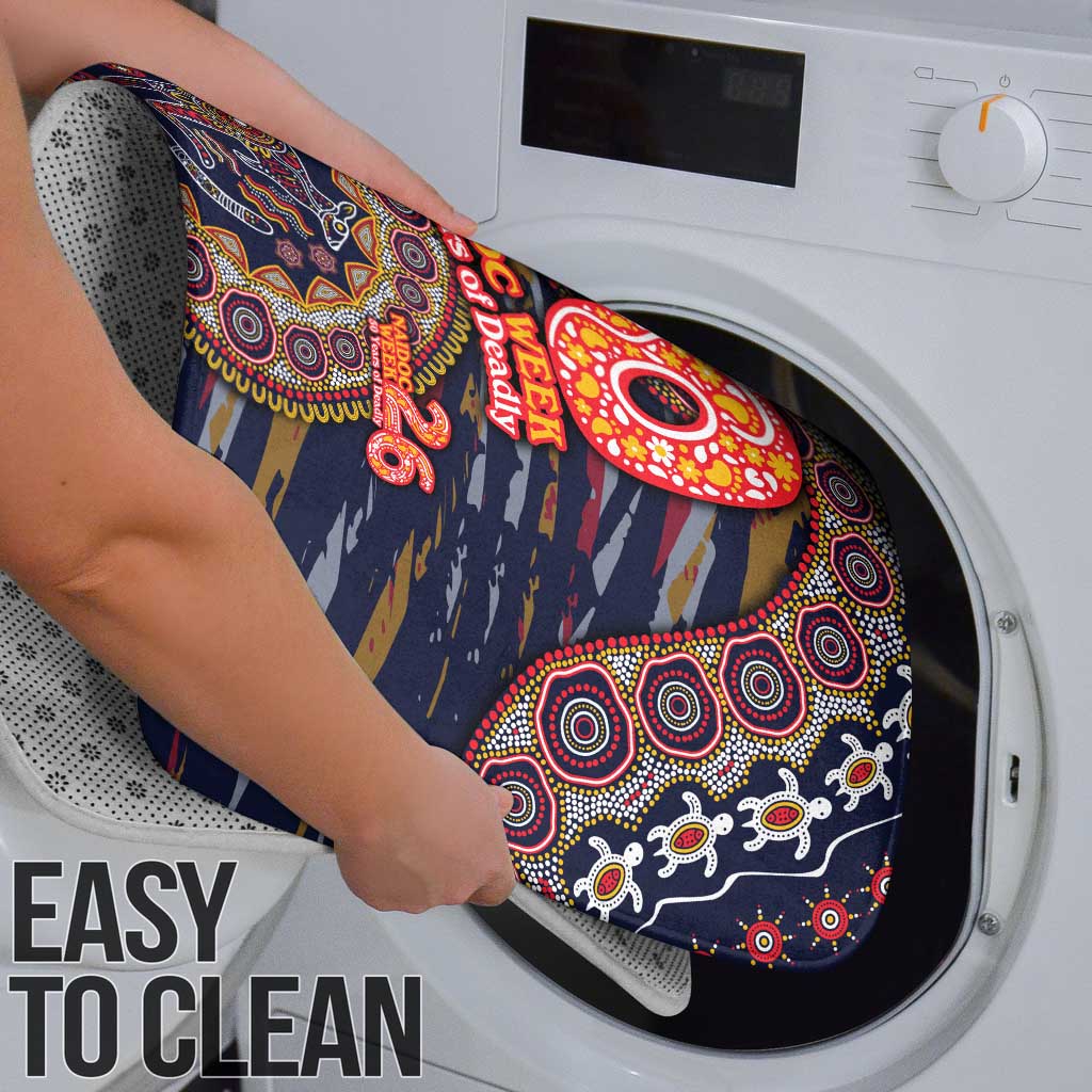 Adelaide Crows NAIDOC Week 2026 Bathroom Set Australian Aboriginal Dot Art Dreamtime Pattern Style