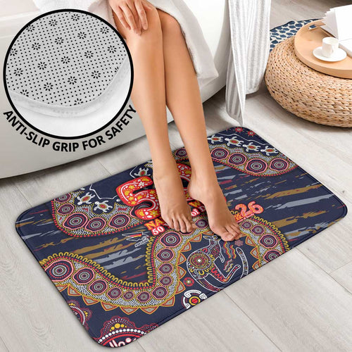 Adelaide Crows NAIDOC Week 2026 Bathroom Set Australian Aboriginal Dot Art Dreamtime Pattern Style