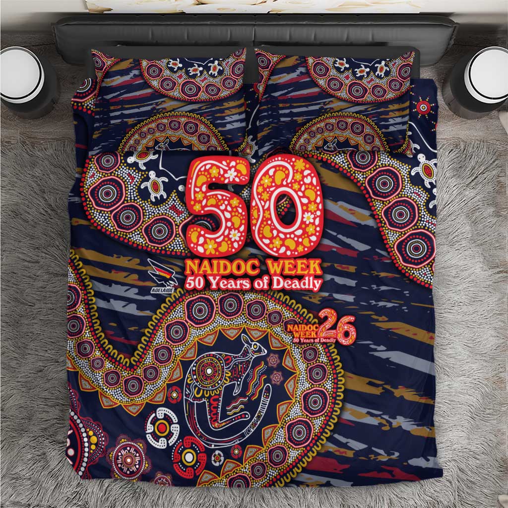 Adelaide Crows NAIDOC Week 2026 Bedding Set Australian Aboriginal Dot Art Dreamtime Pattern Style