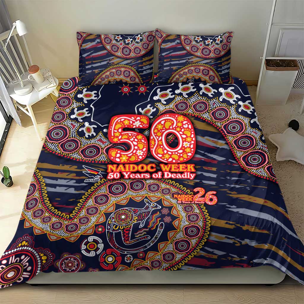 Adelaide Crows NAIDOC Week 2026 Bedding Set Australian Aboriginal Dot Art Dreamtime Pattern Style