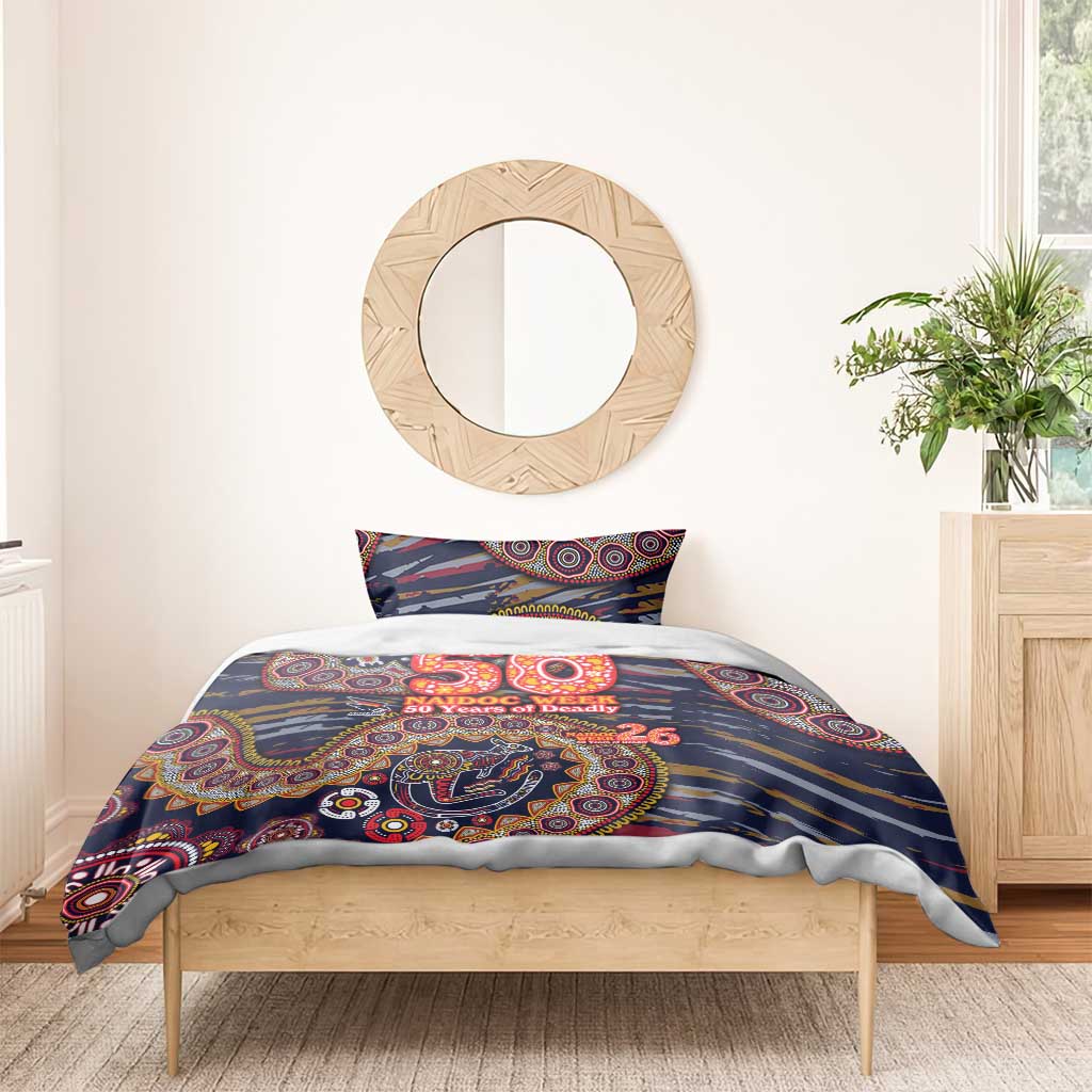 Adelaide Crows NAIDOC Week 2026 Bedding Set Australian Aboriginal Dot Art Dreamtime Pattern Style