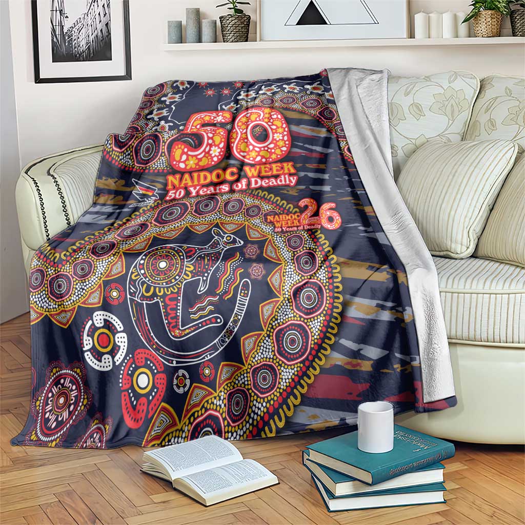 Adelaide Crows NAIDOC Week 2026 Blanket Australian Aboriginal Dot Art Dreamtime Pattern Style