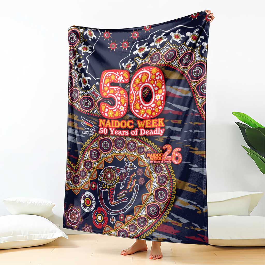 Adelaide Crows NAIDOC Week 2026 Blanket Australian Aboriginal Dot Art Dreamtime Pattern Style
