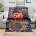 Adelaide Crows NAIDOC Week 2026 Blanket Australian Aboriginal Dot Art Dreamtime Pattern Style