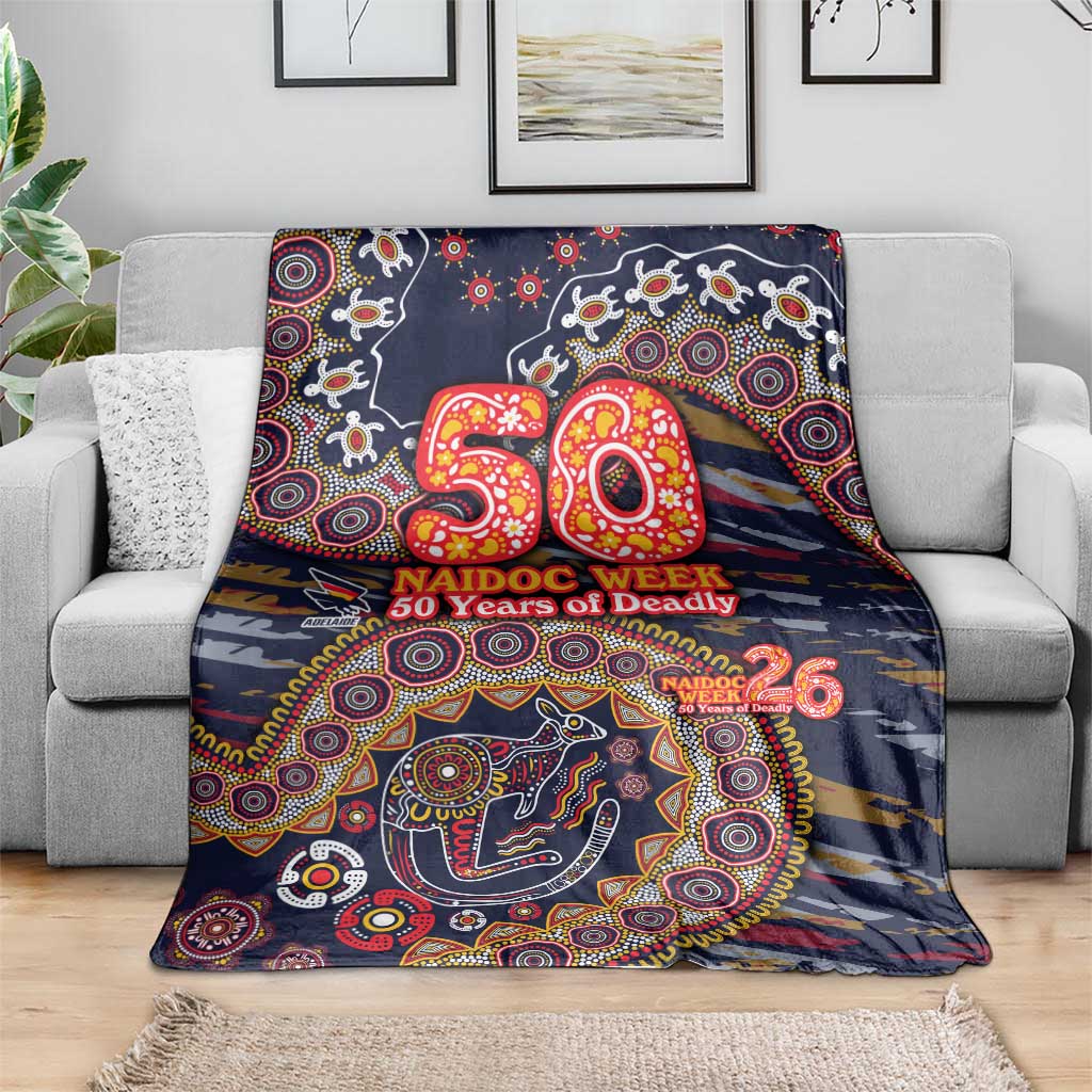 Adelaide Crows NAIDOC Week 2026 Blanket Australian Aboriginal Dot Art Dreamtime Pattern Style
